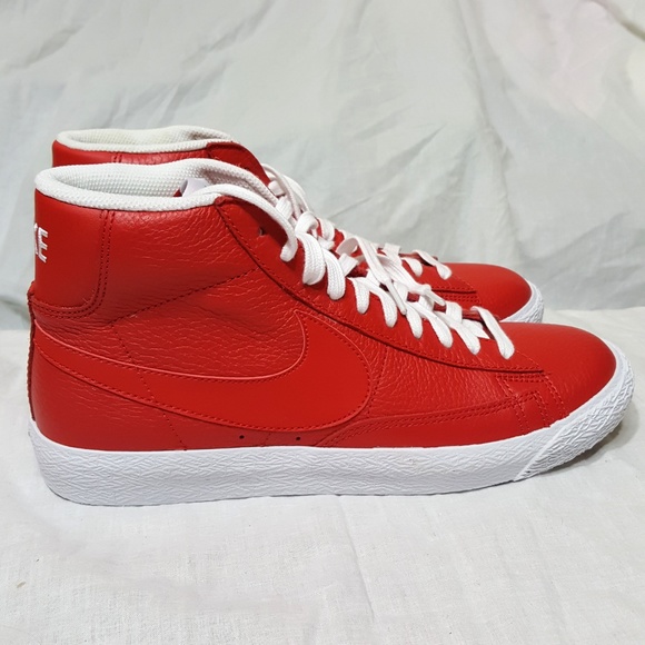 Nike Other - Nike Blazer Mid PRM Premium Skate Red 429988-604